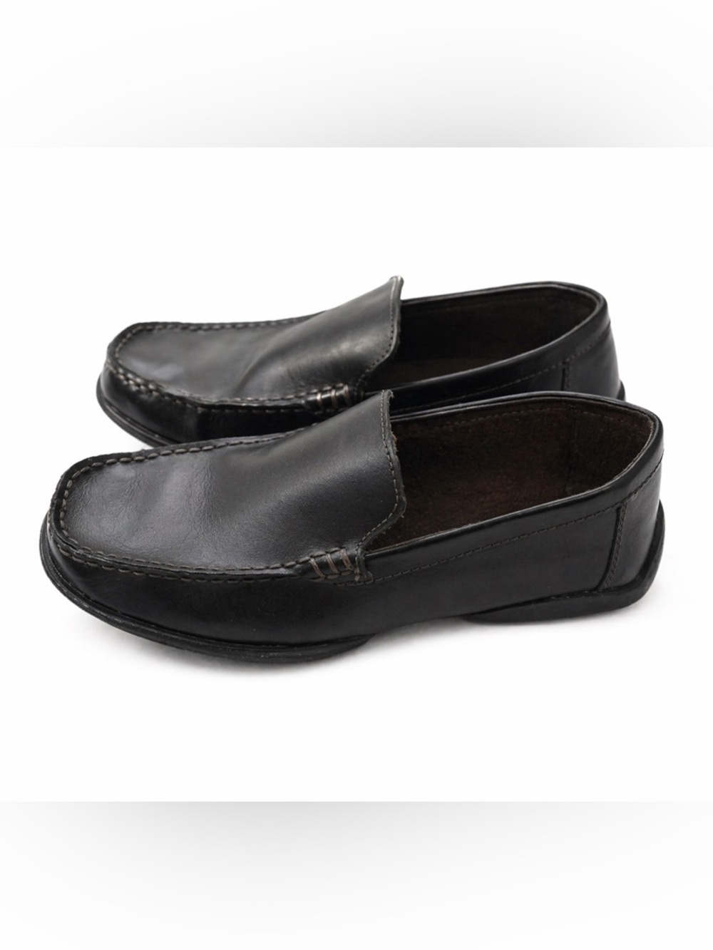 Kenneth Cole Youth Loafers Size 6 dark brown Slip-On Dress Shoes Classic
